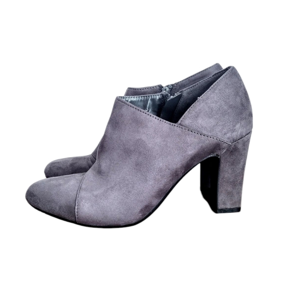 Aerosoles Women's Grey Heel Ankle Boots Size 7.5